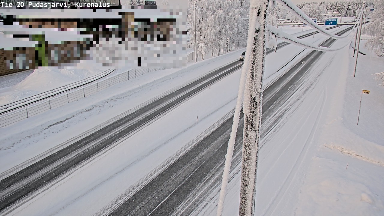 Kelikamerat Kuva Tie 20 Pudasjärvi, Kurenalus, Pudasjärvi, Pohjois-Pohjanmaa