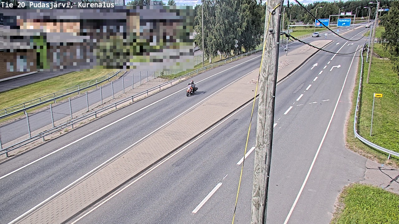 Weather Camera Image Road 20 Pudasjärvi, Kurenalus, Pudasjärvi, Pohjois-Pohjanmaa