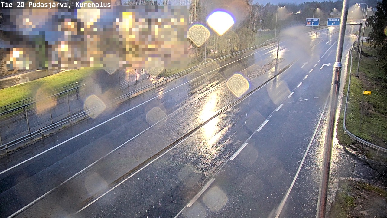 Weather Camera Image Väg 20Pudasjärvi, Kurenalus, Pudasjärvi, Pohjois-Pohjanmaa