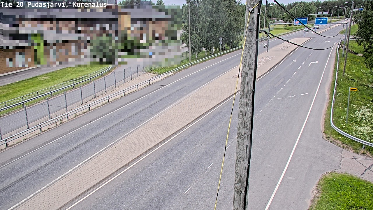 Weather Camera Image Road 20 Pudasjärvi, Kurenalus, Pudasjärvi, Pohjois-Pohjanmaa