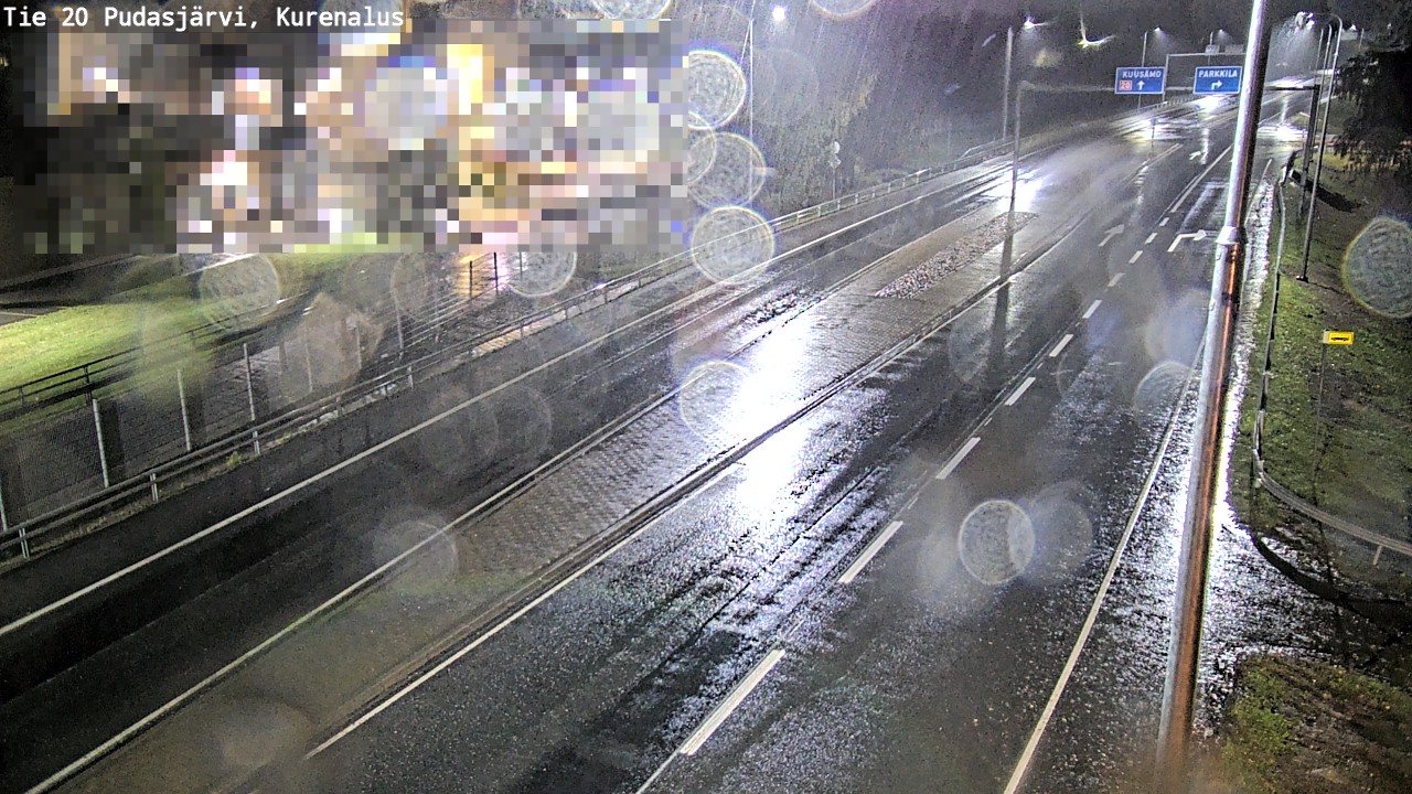 Weather Camera Image Väg 20Pudasjärvi, Kurenalus, Pudasjärvi, Pohjois-Pohjanmaa