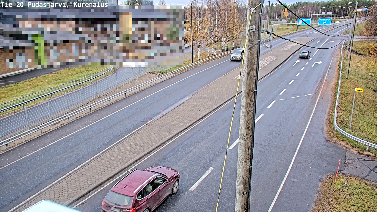 Kelikamerat Kuva Tie 20 Pudasjärvi, Kurenalus, Pudasjärvi, Pohjois-Pohjanmaa