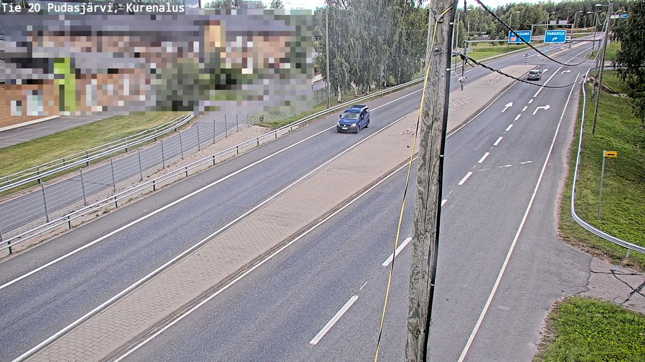 Weather Camera Image Väg 20Pudasjärvi, Kurenalus, Pudasjärvi, Pohjois-Pohjanmaa