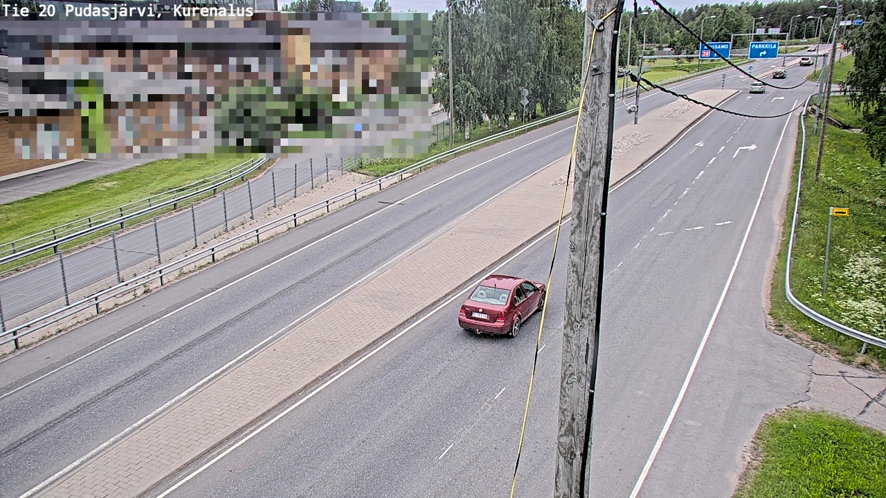 Weather Camera Image Road 20 Pudasjärvi, Kurenalus, Pudasjärvi, Pohjois-Pohjanmaa