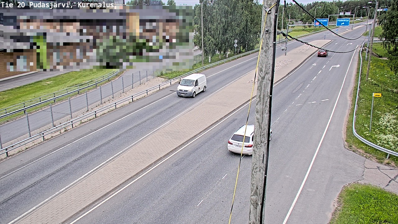 Weather Camera Image Väg 20Pudasjärvi, Kurenalus, Pudasjärvi, Pohjois-Pohjanmaa