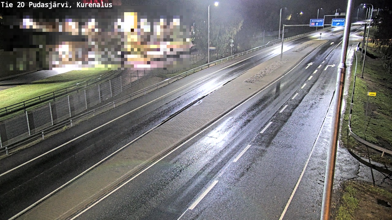 Weather Camera Image Väg 20Pudasjärvi, Kurenalus, Pudasjärvi, Pohjois-Pohjanmaa