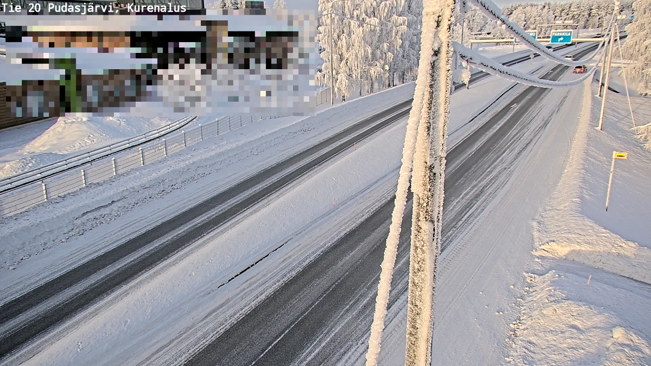 Kelikamerat Kuva Tie 20 Pudasjärvi, Kurenalus, Pudasjärvi, Pohjois-Pohjanmaa