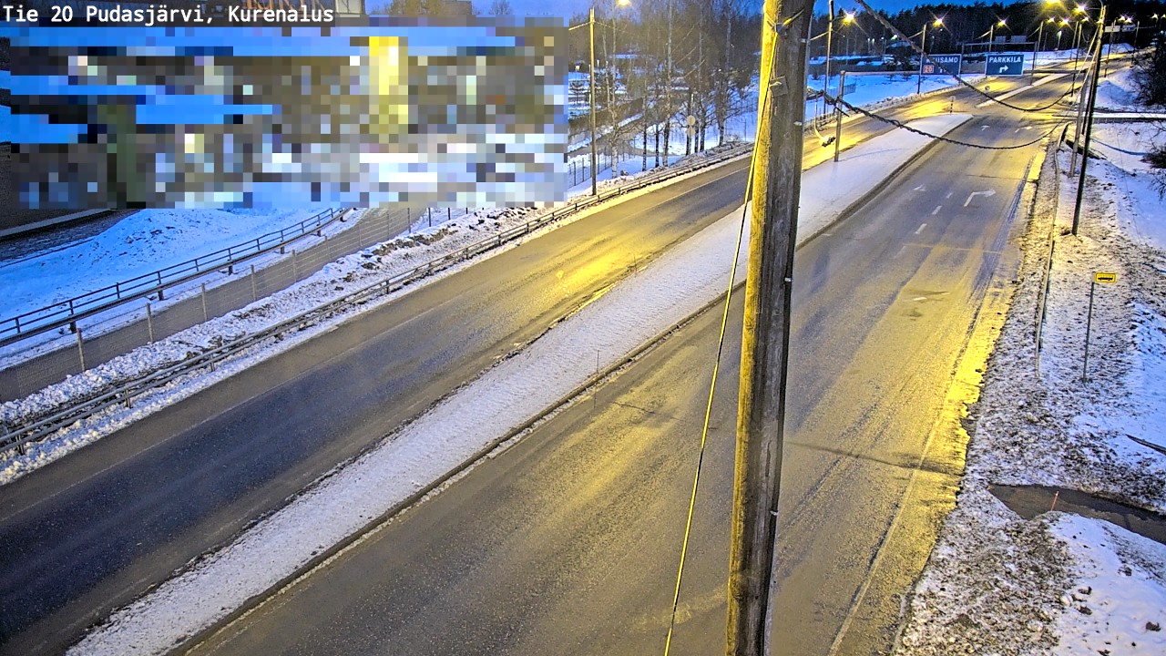 Kelikamerat Kuva Tie 20 Pudasjärvi, Kurenalus, Pudasjärvi, Pohjois-Pohjanmaa