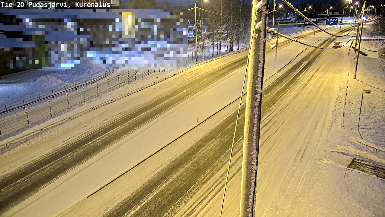 Weather Camera Image Road 20 Pudasjärvi, Kurenalus, Pudasjärvi, Pohjois-Pohjanmaa