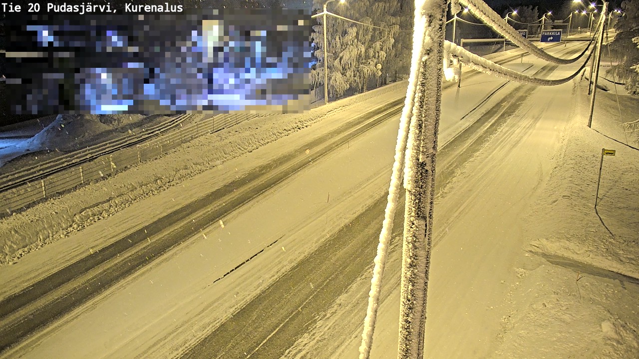 Kelikamerat Kuva Tie 20 Pudasjärvi, Kurenalus, Pudasjärvi, Pohjois-Pohjanmaa