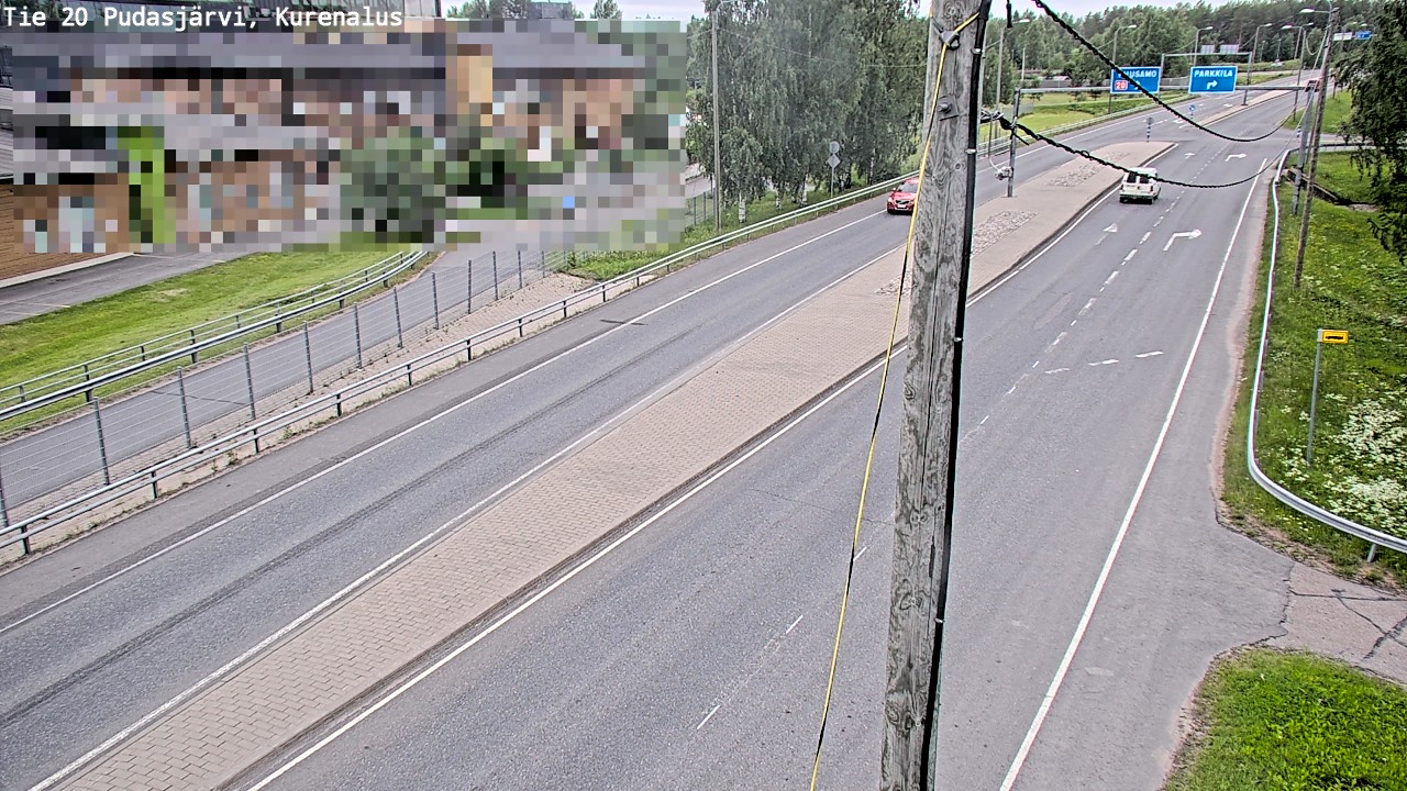 Weather Camera Image Väg 20Pudasjärvi, Kurenalus, Pudasjärvi, Pohjois-Pohjanmaa