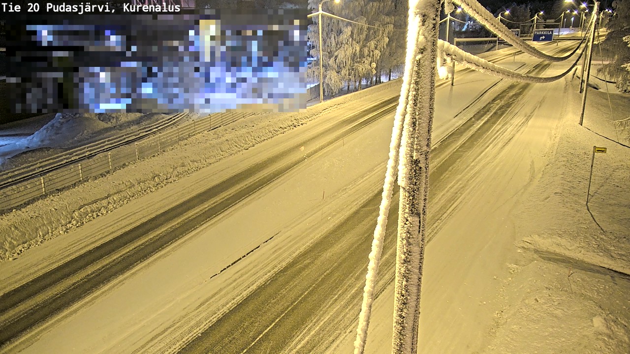 Kelikamerat Kuva Tie 20 Pudasjärvi, Kurenalus, Pudasjärvi, Pohjois-Pohjanmaa