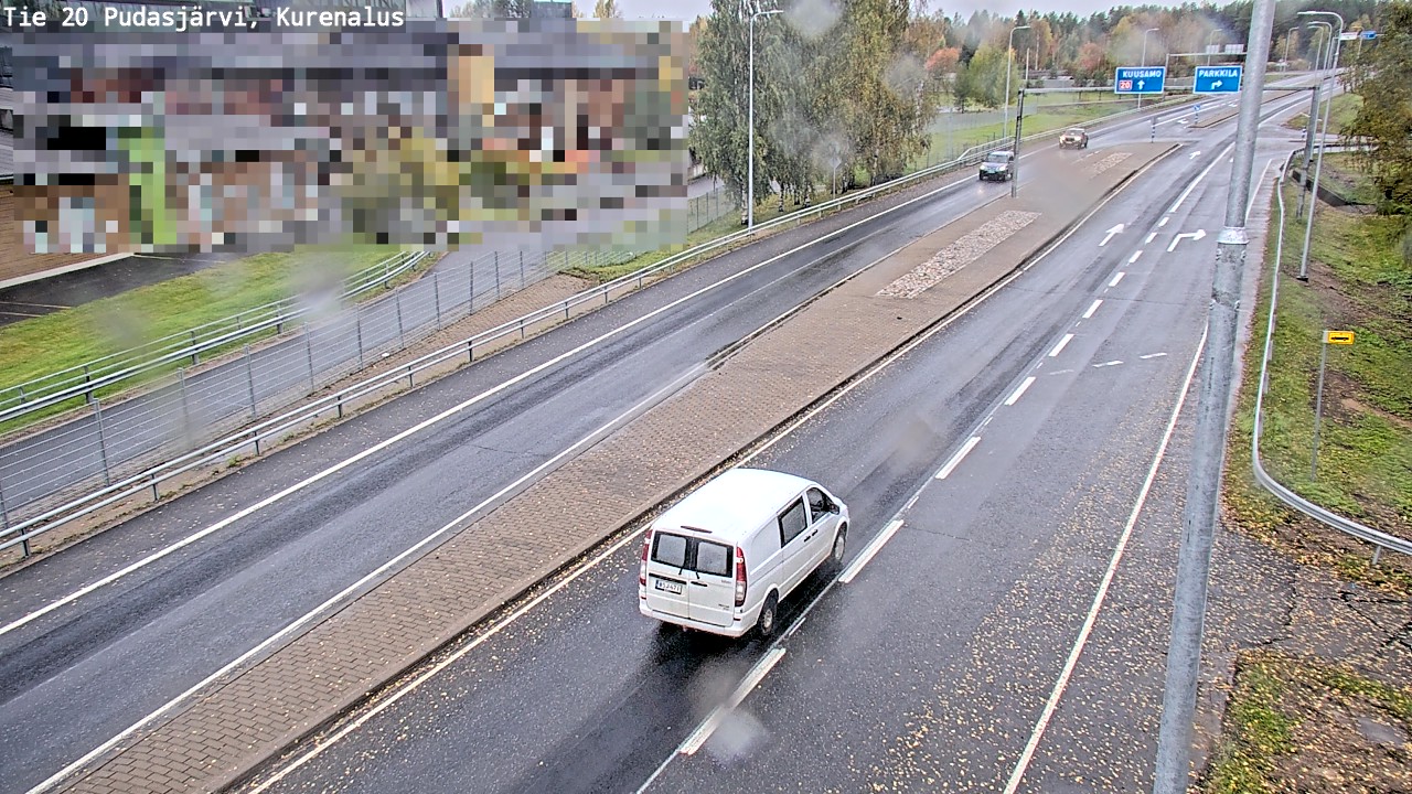 Weather Camera Image Väg 20Pudasjärvi, Kurenalus, Pudasjärvi, Pohjois-Pohjanmaa