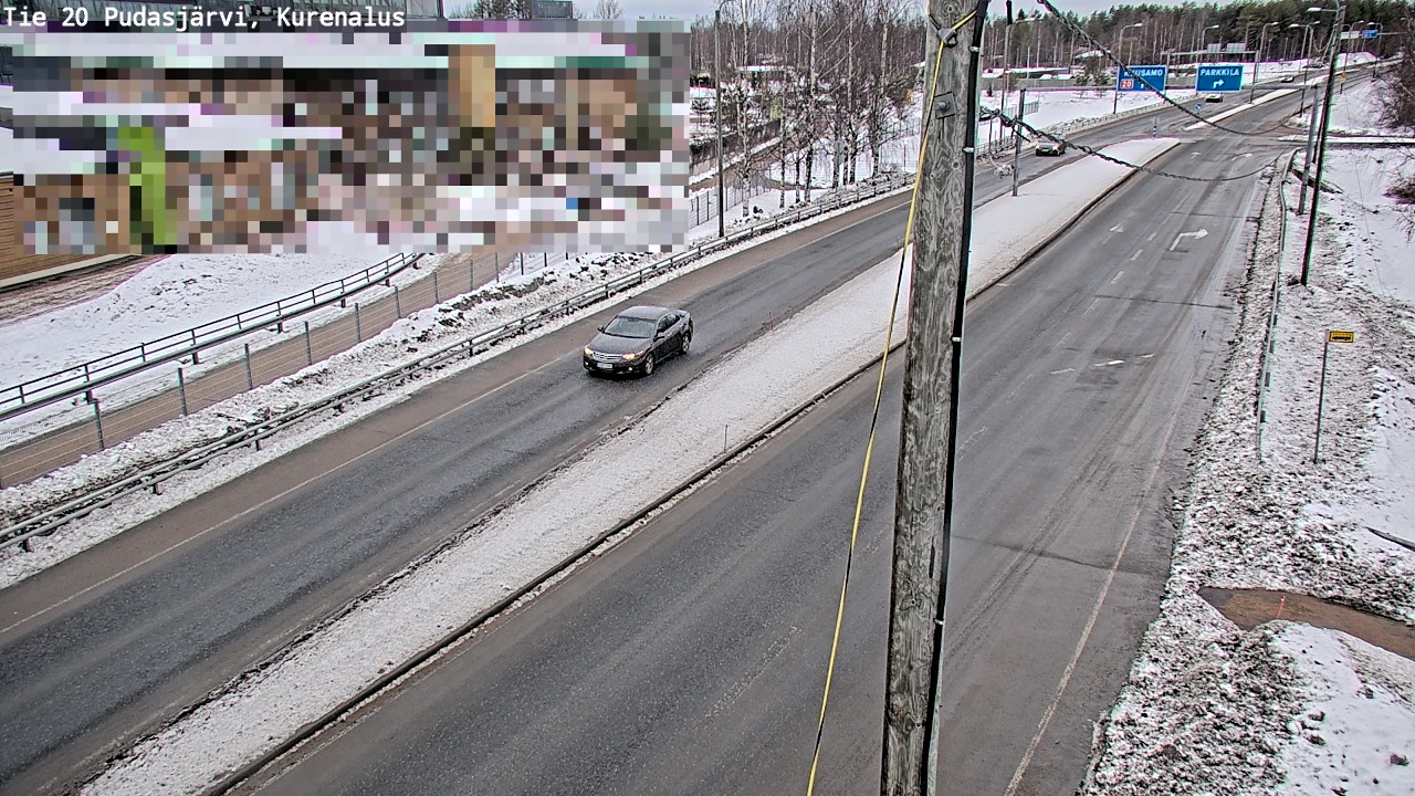 Kelikamerat Kuva Tie 20 Pudasjärvi, Kurenalus, Pudasjärvi, Pohjois-Pohjanmaa