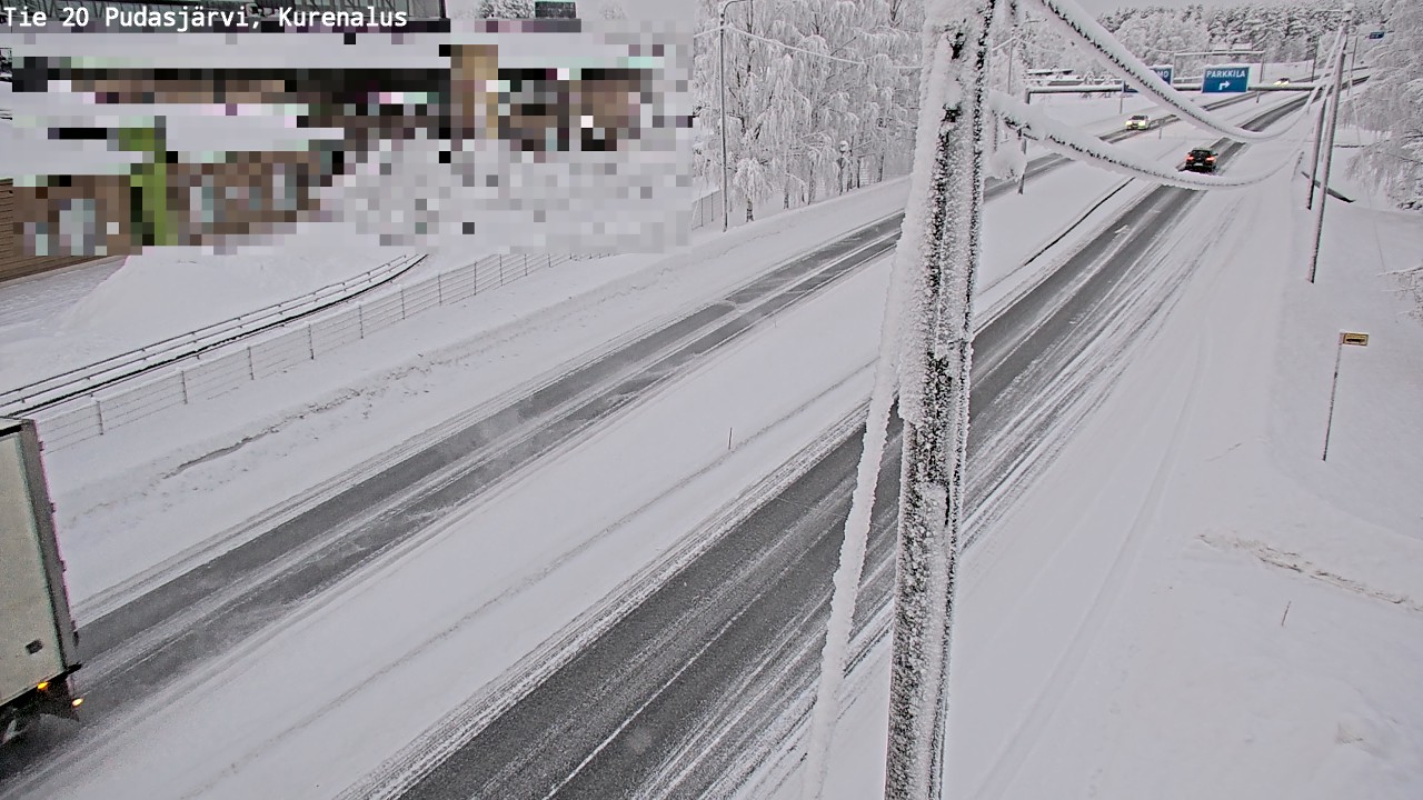 Kelikamerat Kuva Tie 20 Pudasjärvi, Kurenalus, Pudasjärvi, Pohjois-Pohjanmaa