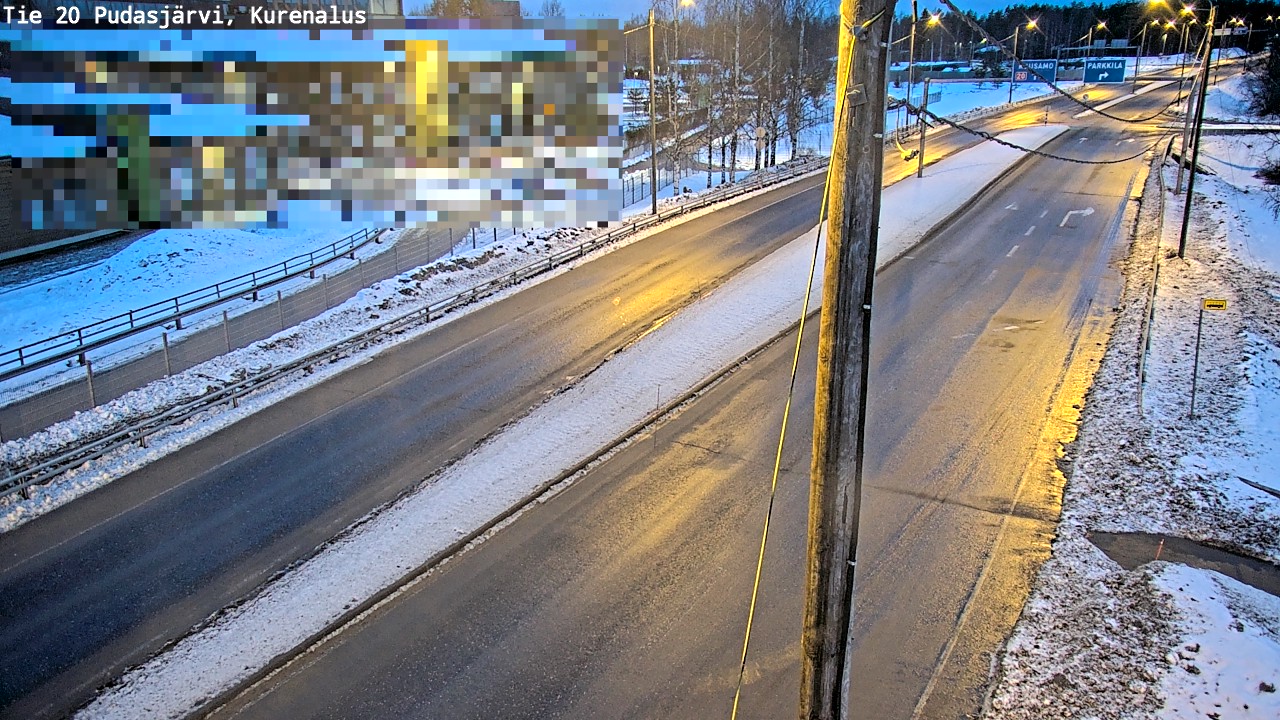 Kelikamerat Kuva Tie 20 Pudasjärvi, Kurenalus, Pudasjärvi, Pohjois-Pohjanmaa