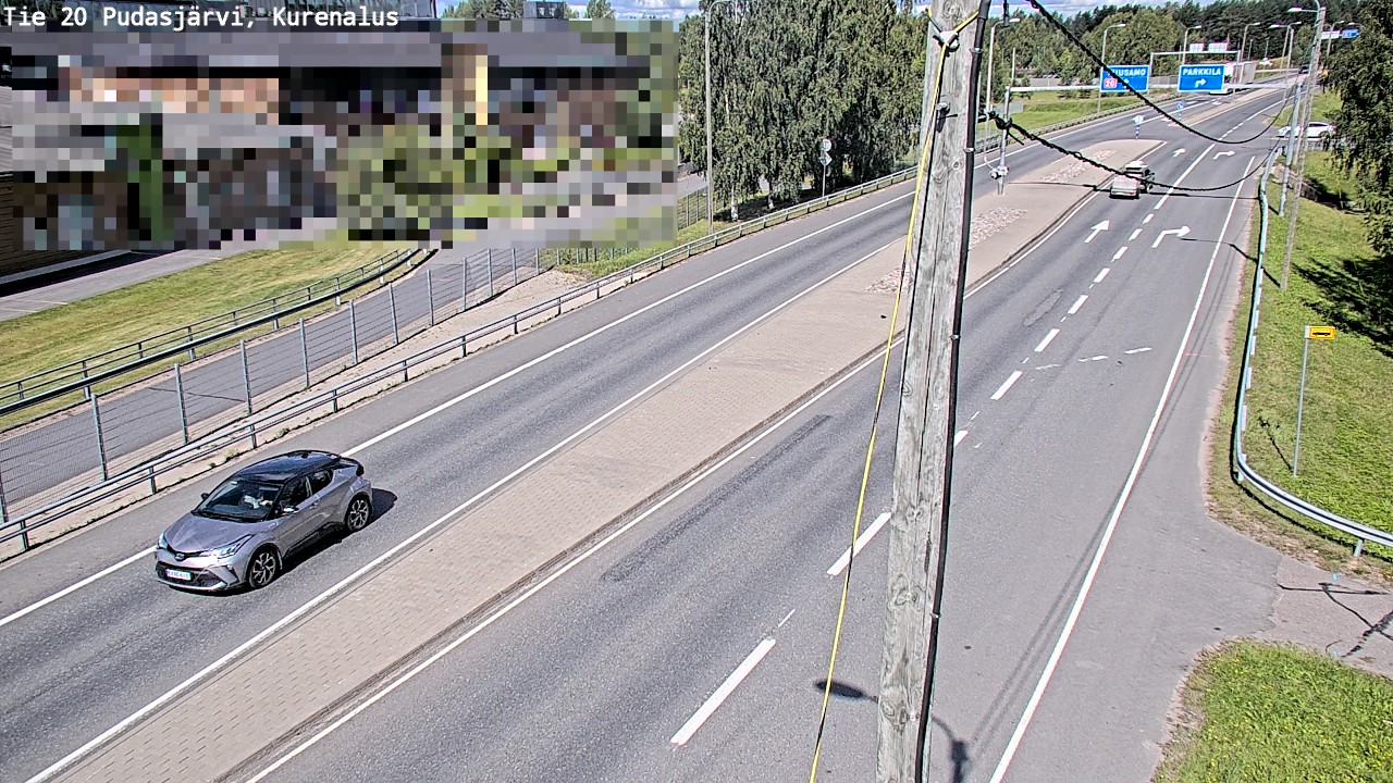 Weather Camera Image Väg 20Pudasjärvi, Kurenalus, Pudasjärvi, Pohjois-Pohjanmaa