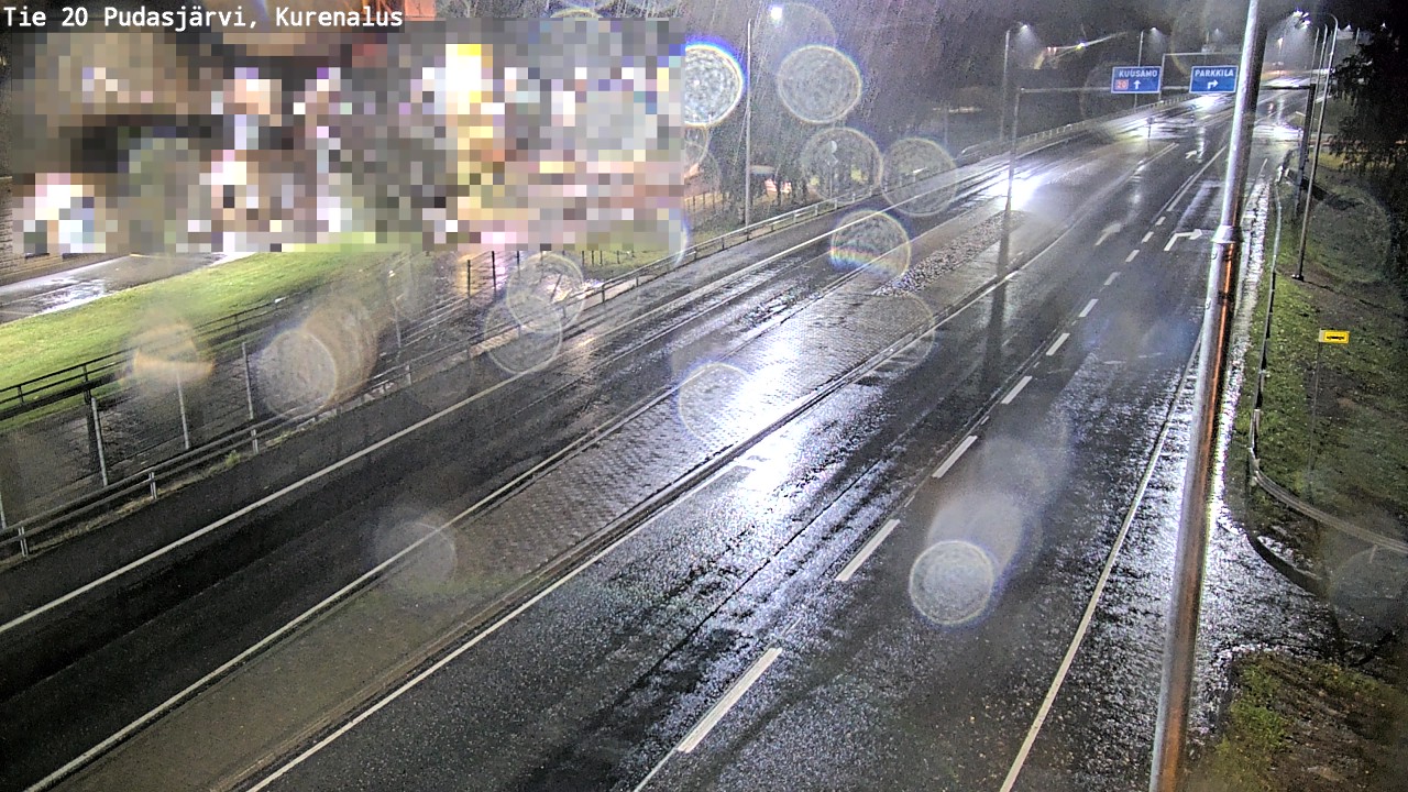 Weather Camera Image Väg 20Pudasjärvi, Kurenalus, Pudasjärvi, Pohjois-Pohjanmaa