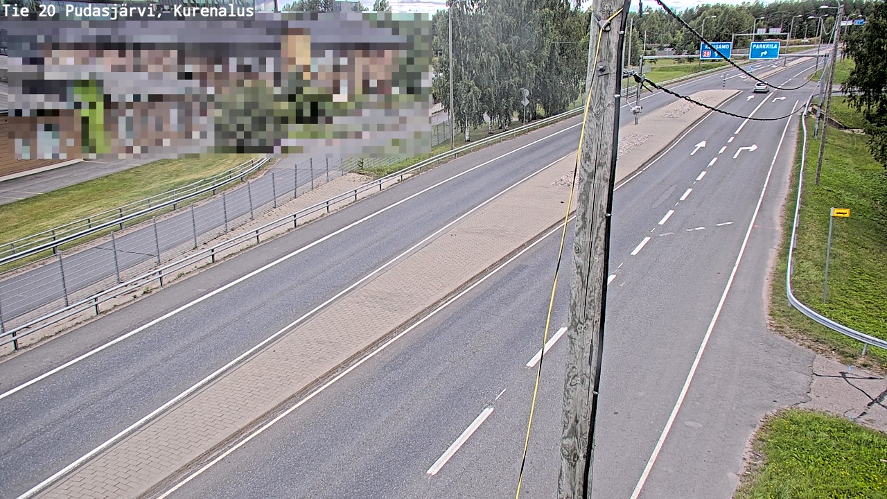 Weather Camera Image Väg 20Pudasjärvi, Kurenalus, Pudasjärvi, Pohjois-Pohjanmaa