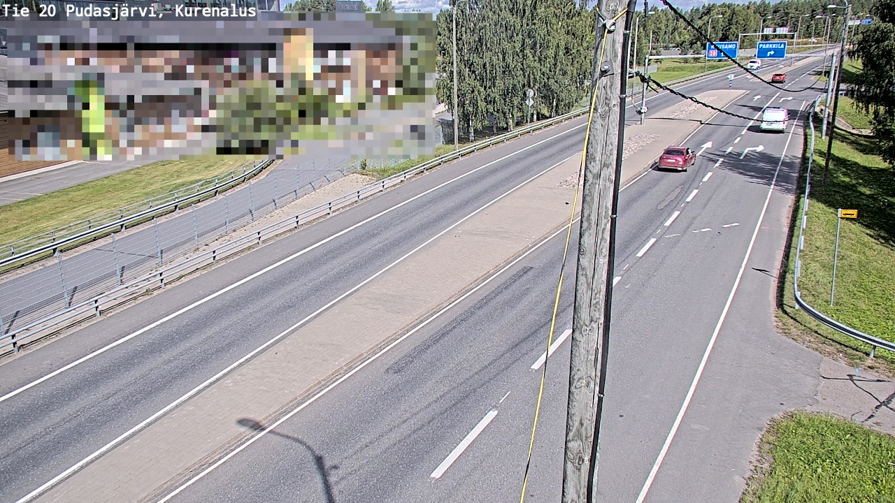 Weather Camera Image Väg 20Pudasjärvi, Kurenalus, Pudasjärvi, Pohjois-Pohjanmaa
