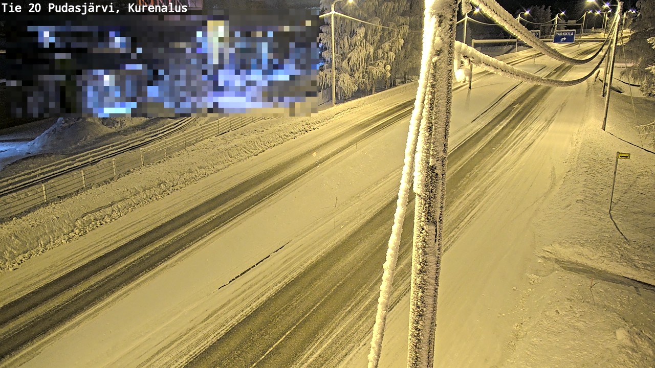 Kelikamerat Kuva Tie 20 Pudasjärvi, Kurenalus, Pudasjärvi, Pohjois-Pohjanmaa