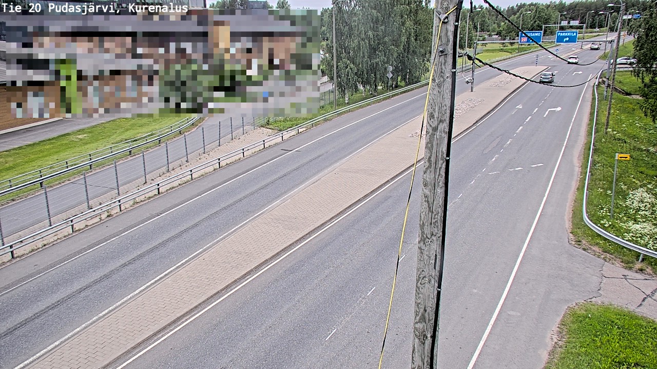 Weather Camera Image Väg 20Pudasjärvi, Kurenalus, Pudasjärvi, Pohjois-Pohjanmaa