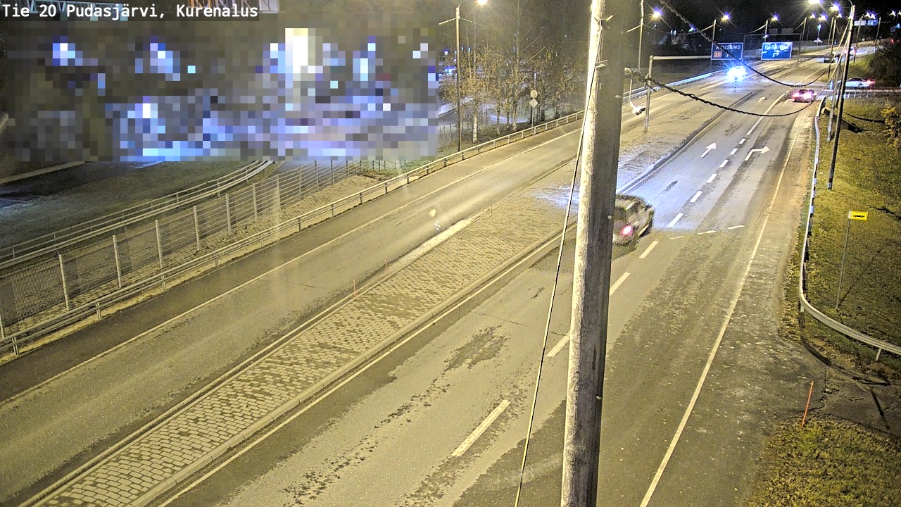 Kelikamerat Kuva Tie 20 Pudasjärvi, Kurenalus, Pudasjärvi, Pohjois-Pohjanmaa