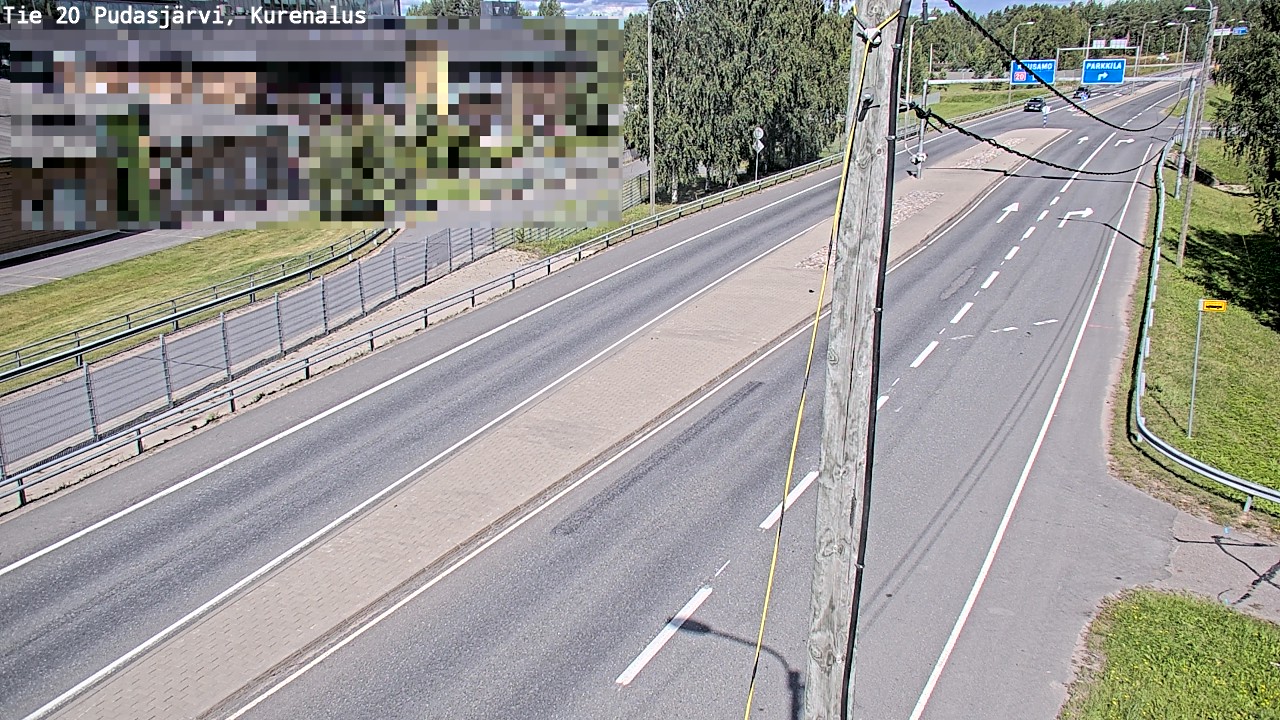 Weather Camera Image Väg 20Pudasjärvi, Kurenalus, Pudasjärvi, Pohjois-Pohjanmaa