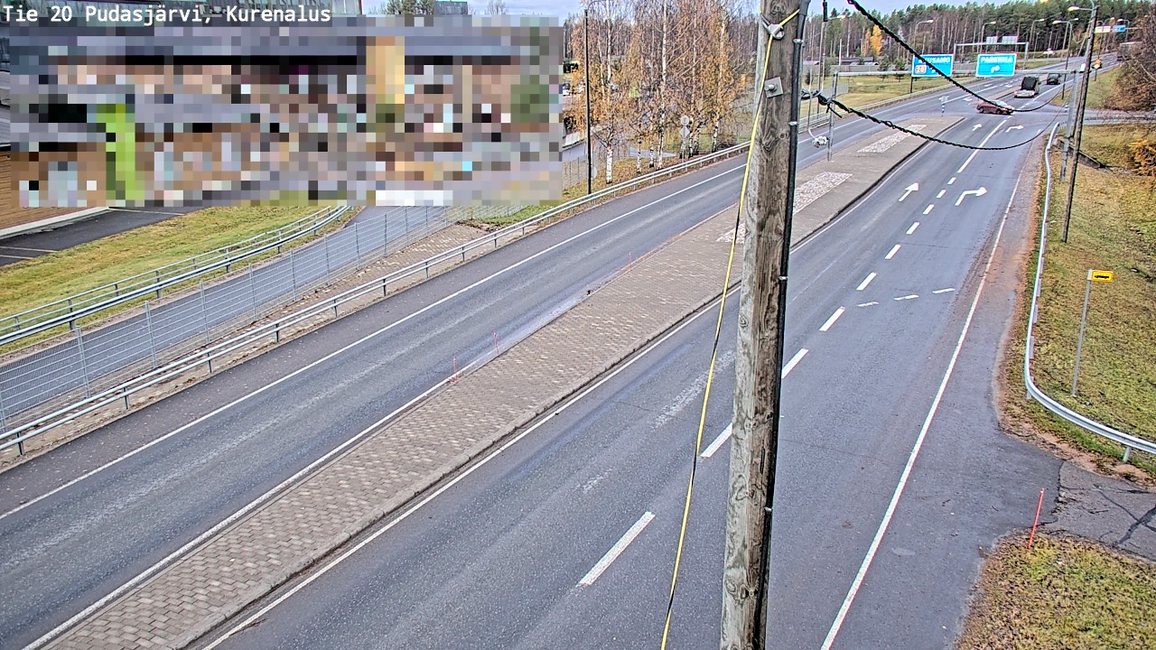 Kelikamerat Kuva Tie 20 Pudasjärvi, Kurenalus, Pudasjärvi, Pohjois-Pohjanmaa