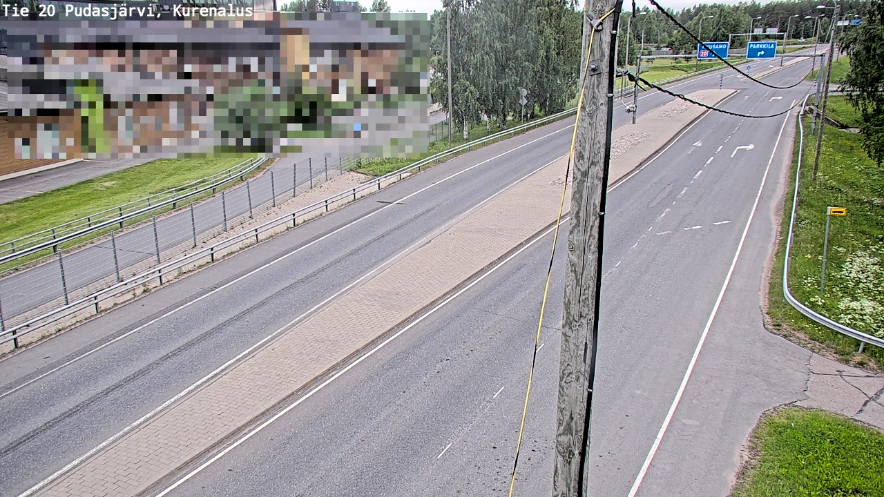 Kelikamerat Kuva Tie 20 Pudasjärvi, Kurenalus, Pudasjärvi, Pohjois-Pohjanmaa