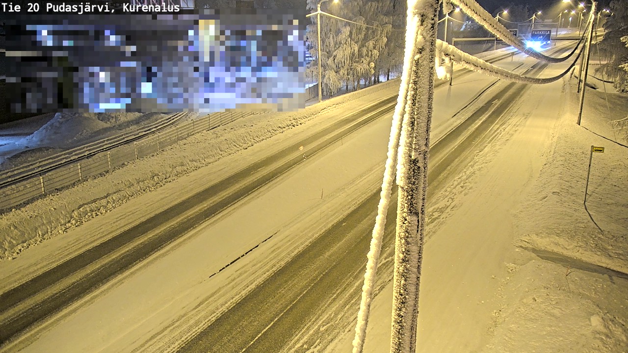 Kelikamerat Kuva Tie 20 Pudasjärvi, Kurenalus, Pudasjärvi, Pohjois-Pohjanmaa