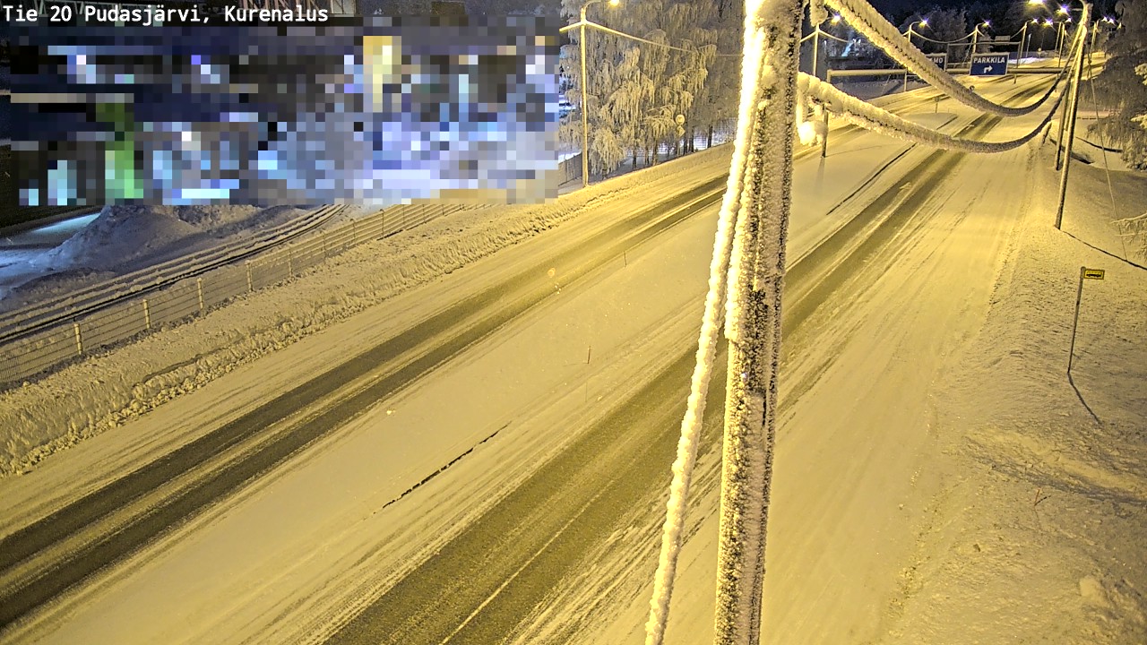 Kelikamerat Kuva Tie 20 Pudasjärvi, Kurenalus, Pudasjärvi, Pohjois-Pohjanmaa