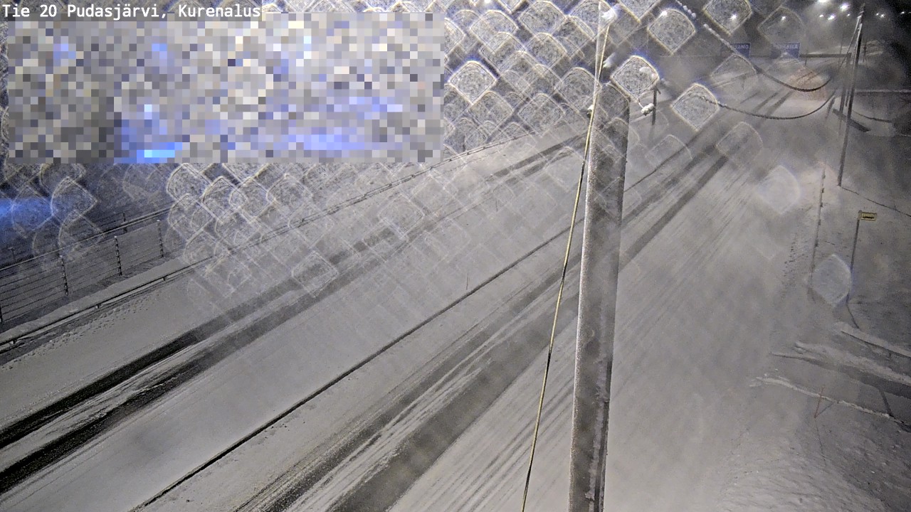 Weather Camera Image Road 20 Pudasjärvi, Kurenalus, Pudasjärvi, Pohjois-Pohjanmaa