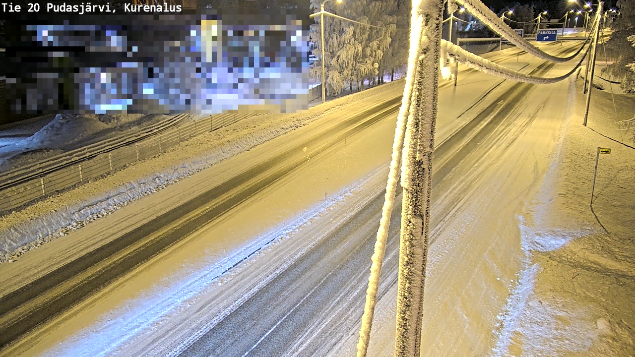 Kelikamerat Kuva Tie 20 Pudasjärvi, Kurenalus, Pudasjärvi, Pohjois-Pohjanmaa