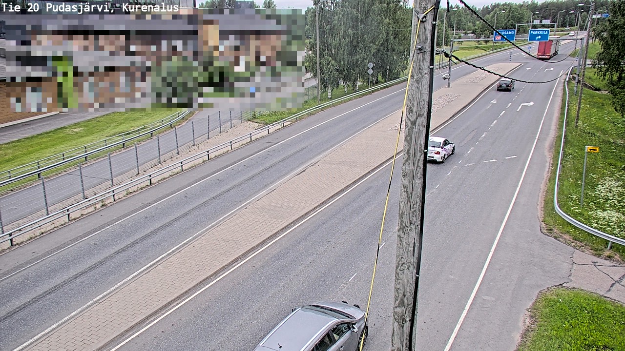 Kelikamerat Kuva Tie 20 Pudasjärvi, Kurenalus, Pudasjärvi, Pohjois-Pohjanmaa