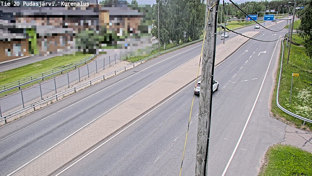 Weather Camera Image Väg 20Pudasjärvi, Kurenalus, Pudasjärvi, Pohjois-Pohjanmaa