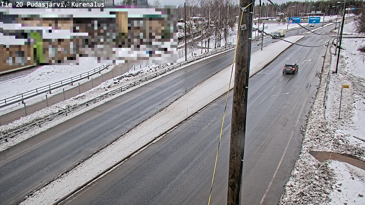 Kelikamerat Kuva Tie 20 Pudasjärvi, Kurenalus, Pudasjärvi, Pohjois-Pohjanmaa