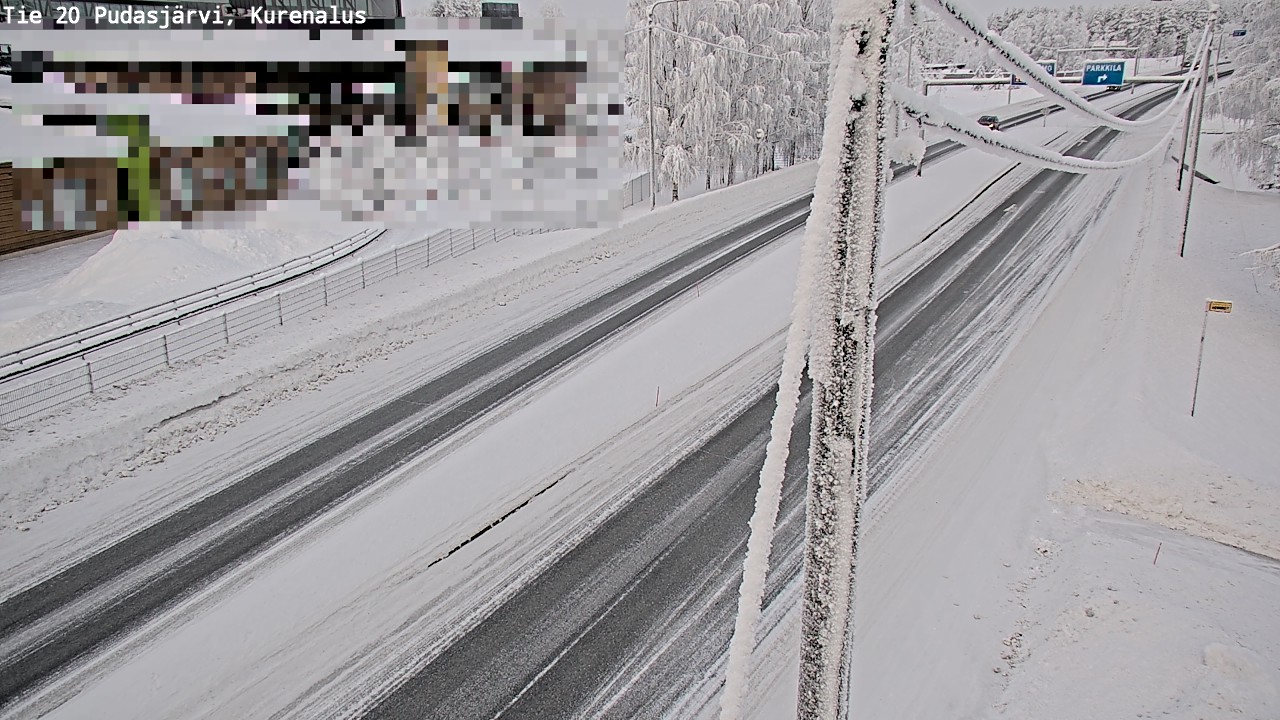 Kelikamerat Kuva Tie 20 Pudasjärvi, Kurenalus, Pudasjärvi, Pohjois-Pohjanmaa