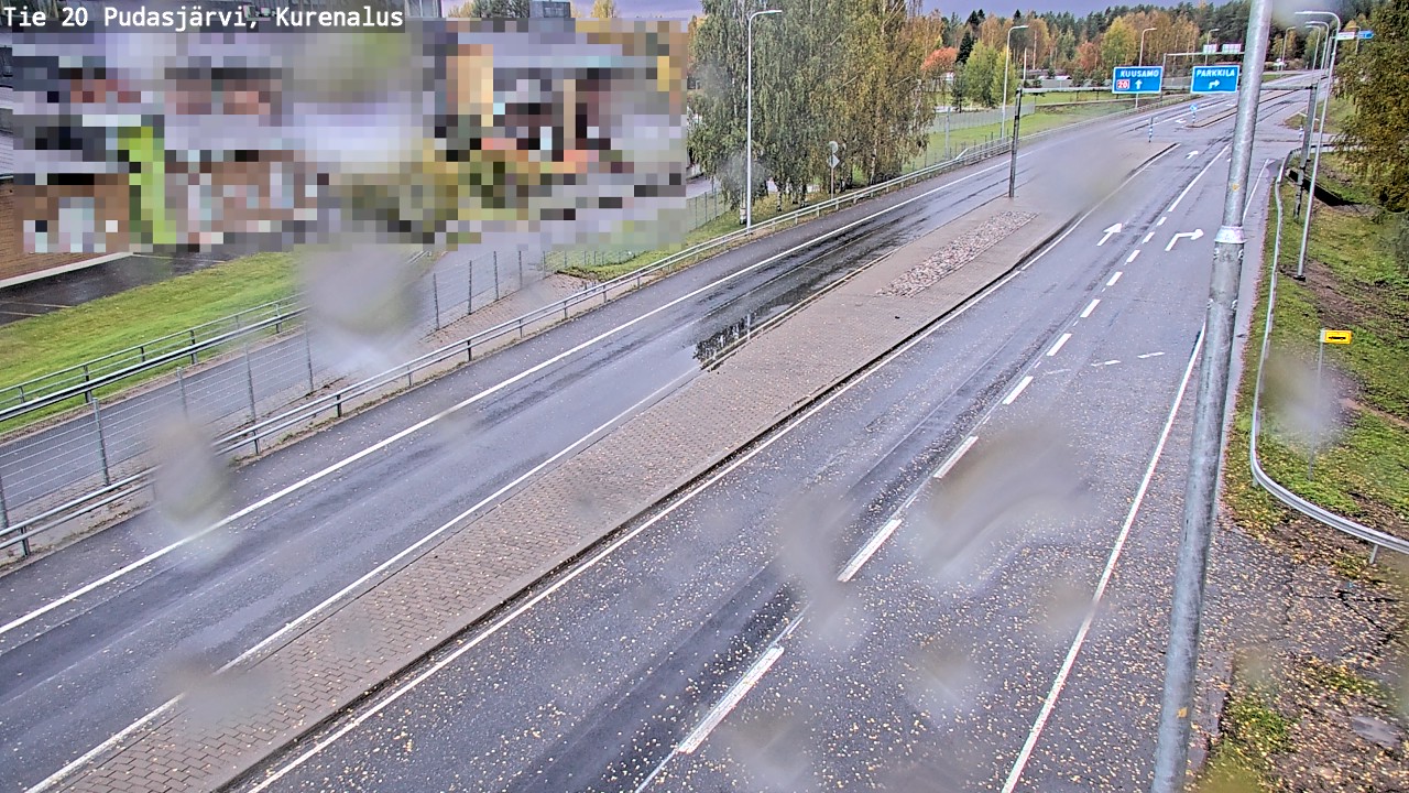 Weather Camera Image Road 20 Pudasjärvi, Kurenalus, Pudasjärvi, Pohjois-Pohjanmaa
