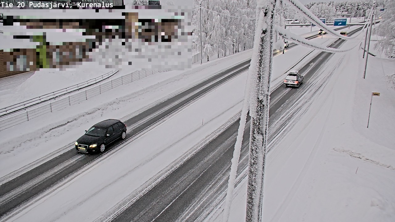 Kelikamerat Kuva Tie 20 Pudasjärvi, Kurenalus, Pudasjärvi, Pohjois-Pohjanmaa