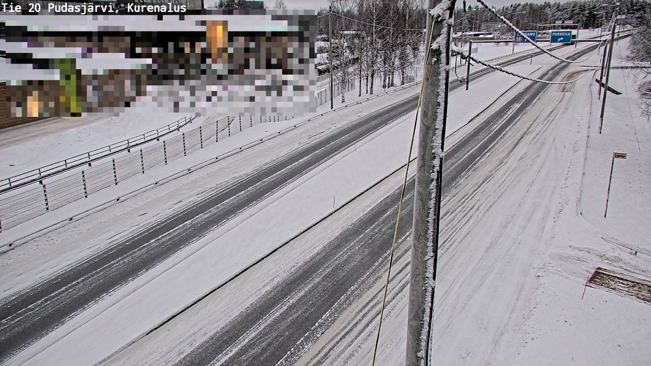 Weather Camera Image Road 20 Pudasjärvi, Kurenalus, Pudasjärvi, Pohjois-Pohjanmaa