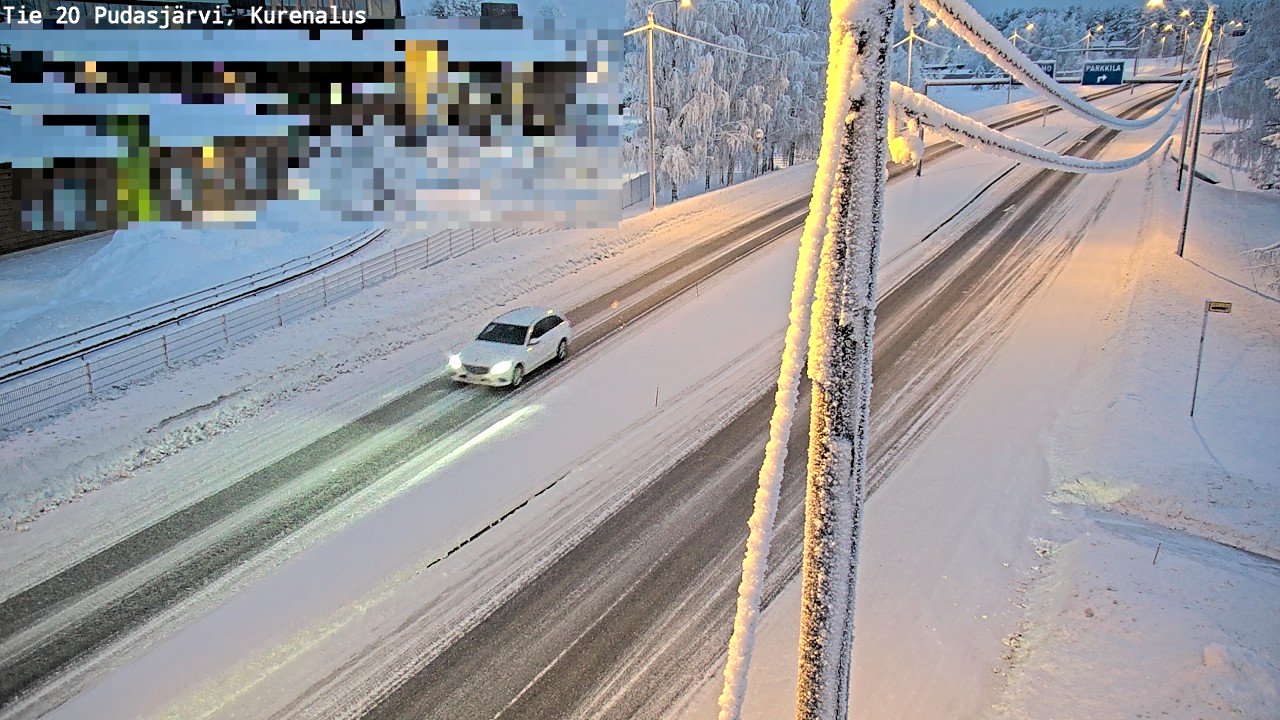 Kelikamerat Kuva Tie 20 Pudasjärvi, Kurenalus, Pudasjärvi, Pohjois-Pohjanmaa