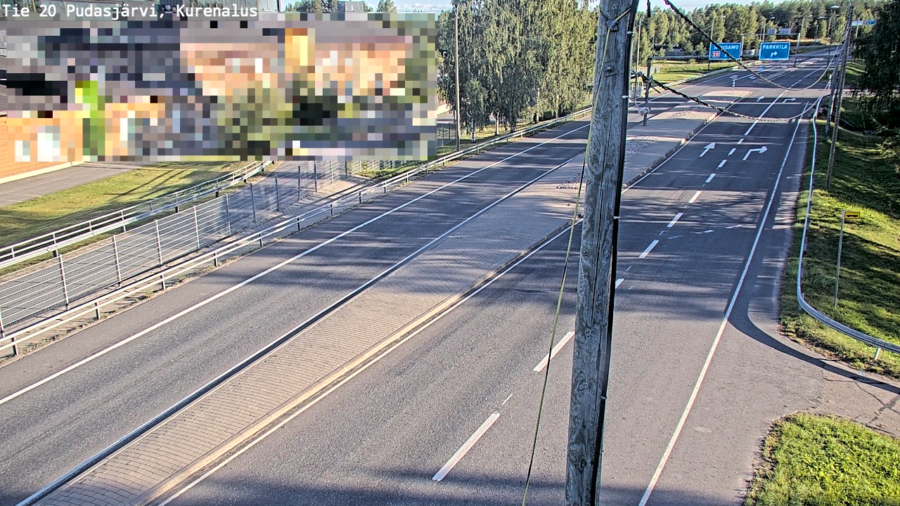 Weather Camera Image Väg 20Pudasjärvi, Kurenalus, Pudasjärvi, Pohjois-Pohjanmaa