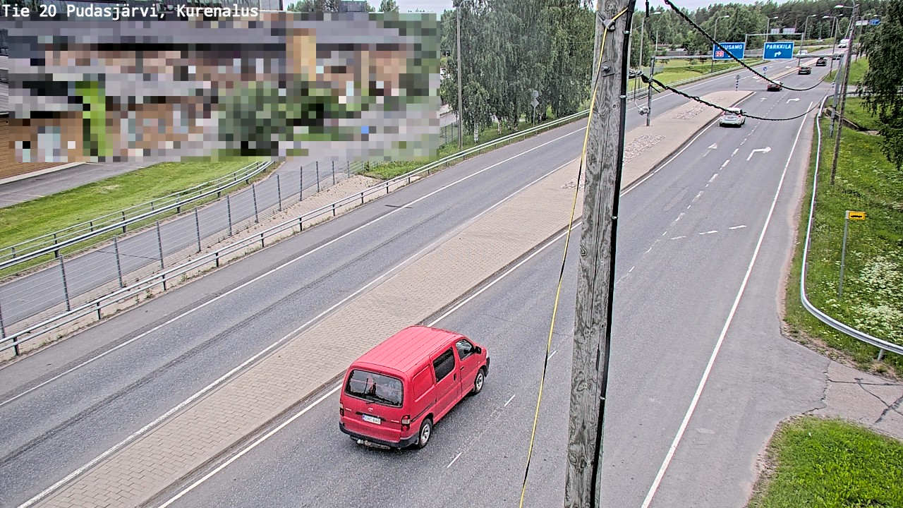 Weather Camera Image Väg 20Pudasjärvi, Kurenalus, Pudasjärvi, Pohjois-Pohjanmaa