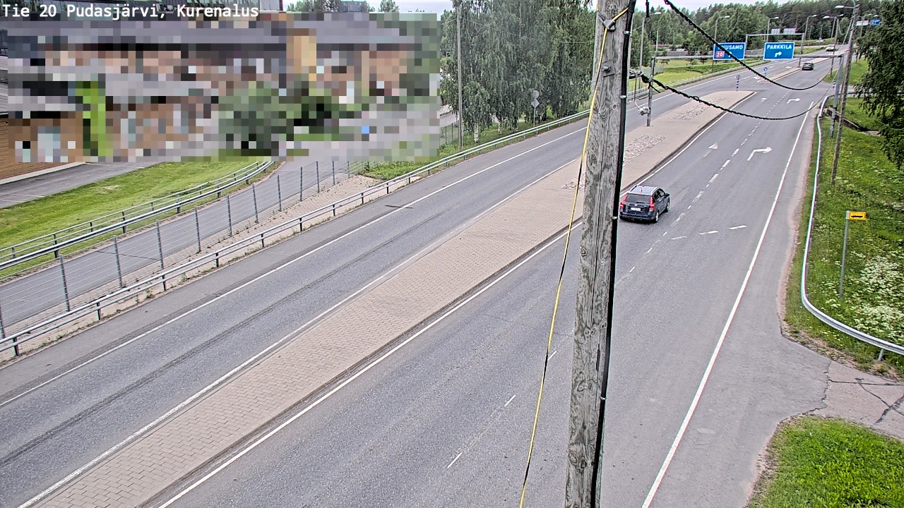 Weather Camera Image Väg 20Pudasjärvi, Kurenalus, Pudasjärvi, Pohjois-Pohjanmaa