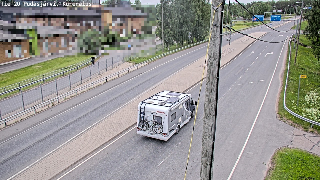 Kelikamerat Kuva Tie 20 Pudasjärvi, Kurenalus, Pudasjärvi, Pohjois-Pohjanmaa