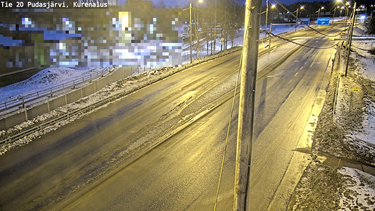 Weather Camera Image Väg 20Pudasjärvi, Kurenalus, Pudasjärvi, Pohjois-Pohjanmaa