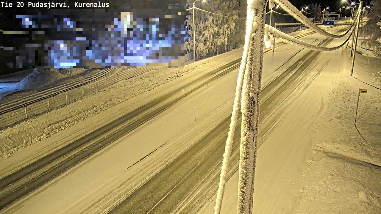 Kelikamerat Kuva Tie 20 Pudasjärvi, Kurenalus, Pudasjärvi, Pohjois-Pohjanmaa