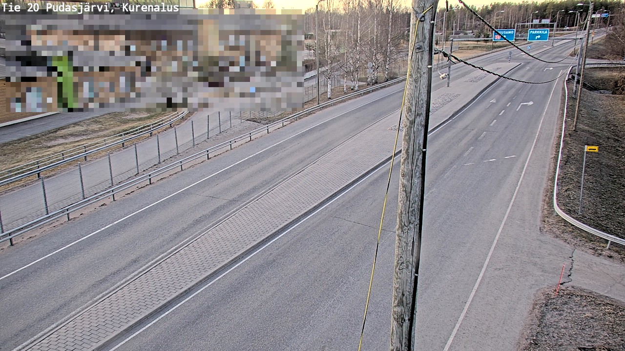 Kelikamerat Kuva Tie 20 Pudasjärvi, Kurenalus, Pudasjärvi, Pohjois-Pohjanmaa