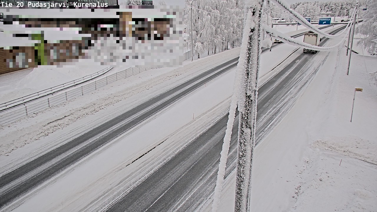 Kelikamerat Kuva Tie 20 Pudasjärvi, Kurenalus, Pudasjärvi, Pohjois-Pohjanmaa